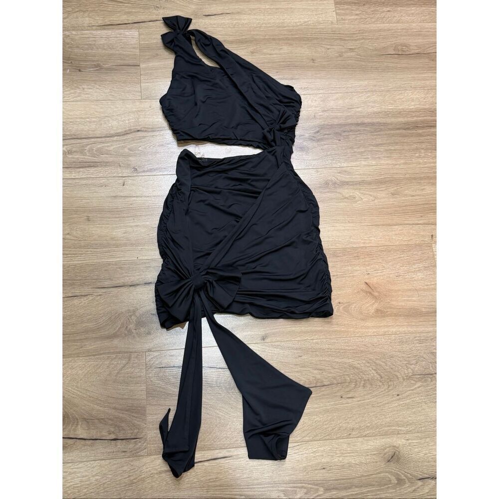Black mini dress with bows size 0 XS